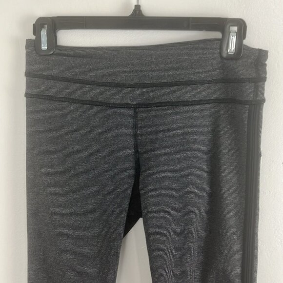 Lululemon Run Pace Wee Stripe Black Heathered Tights - Picture 3 of 10
